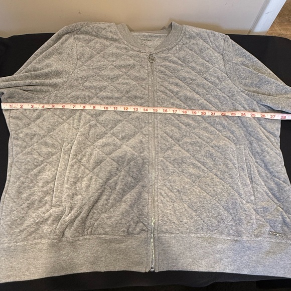 🔥Calvin Klein Quilted Fleece Gray Women's Jacket Sz 2X NWOT 🔥 - Picture 5 of 5